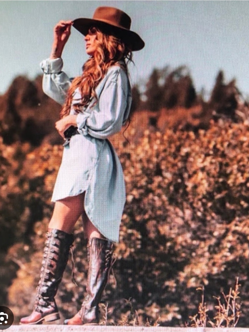 freebird Brown Lace-Up Buckle Riding Boots - Picture 2 of 7